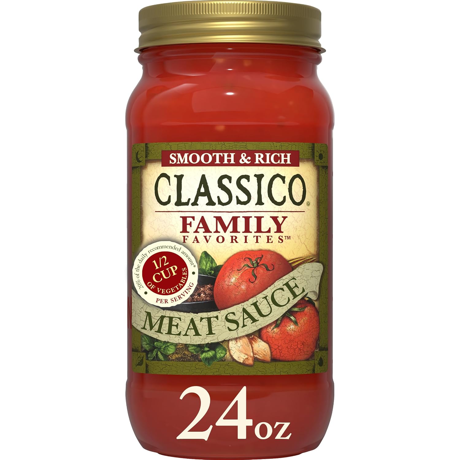 Classico Family Favorites Meat Sauce 24 oz Jar