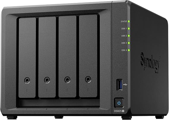 Synology NASキット 4ベイ DS925+ RyzenCPU 4GBメモリ搭載 スタンダードユーザー向け 国内正規代理店フィールドレイク取扱品 電話サポート対応品 DiskStation