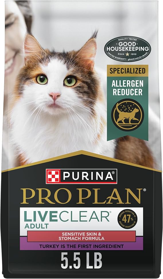 Purina Pro Plan Live Clear Cat Food Weight Management and Cat Allergen Reducer Chicken and Rice Formula - 12.5 lb. Bag