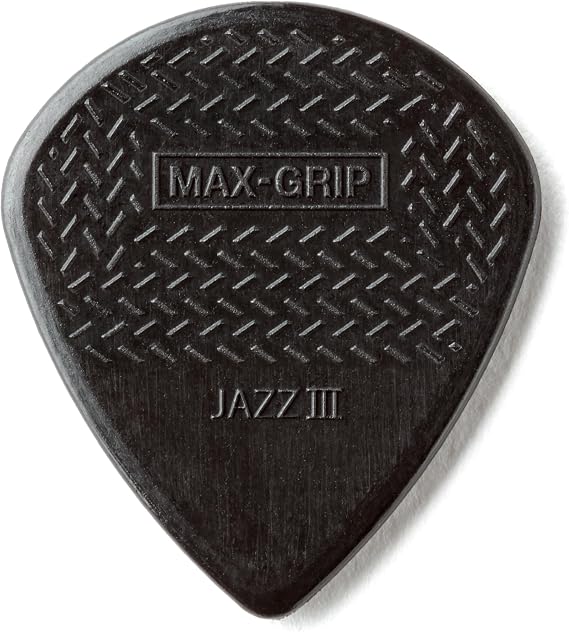 Jim Dunlop Max-Grip Jazz III Stiffo Pick 1.38MM - 6 Pack