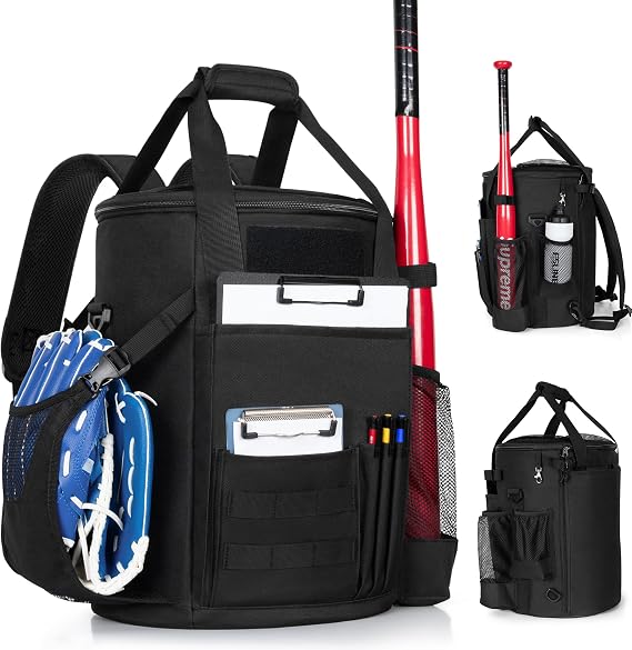 Smasrob Baseball Coaches Bag, Baseball Bucket Bag