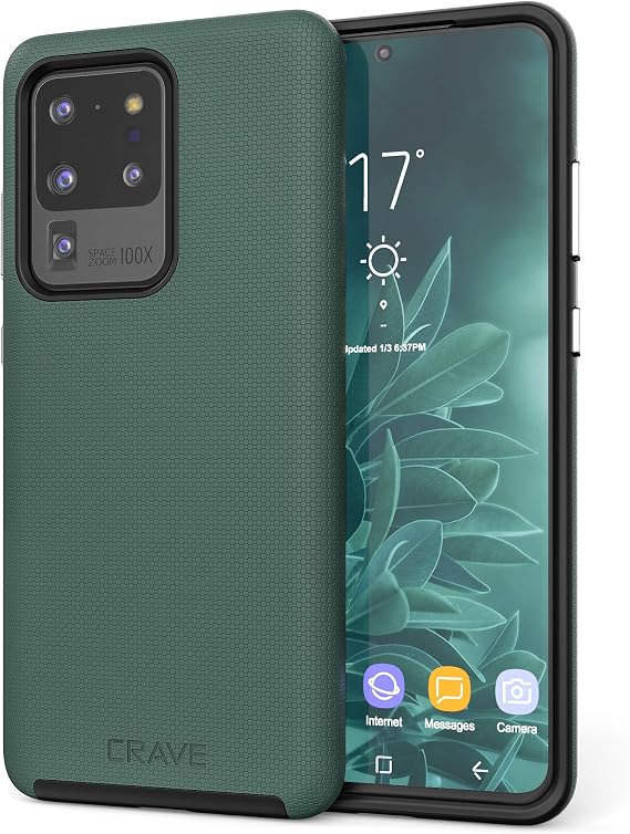 Crave Dual Guard for Samsung Galaxy S20 Ultra Case - Forest Green
