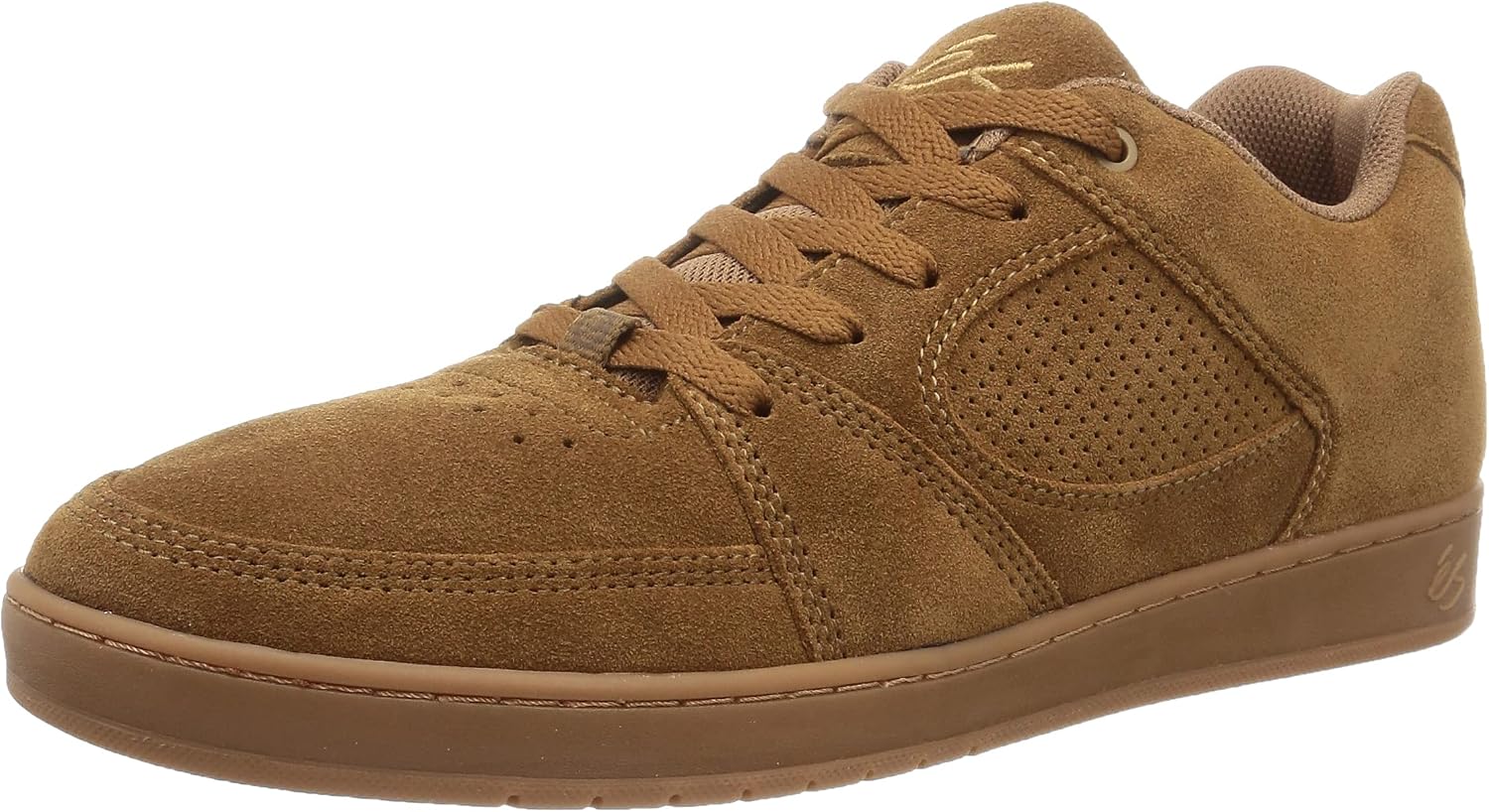 Es Mens Accel Slim Skate Shoe, BrownGum, 9