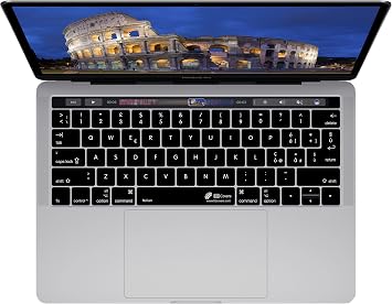 KB Covers Italian ISO Keyboard Cover with MacBook Pro Touch Bar Late 2016 19109