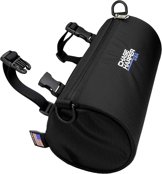 Chase Harper USA 105000 Ruckus Barrel Bag - Black - Highly Durable Industrial Grade Ballistic Nylon Exterior with Strong Thermoplastic Insert Full Length Zippered Opening - Black