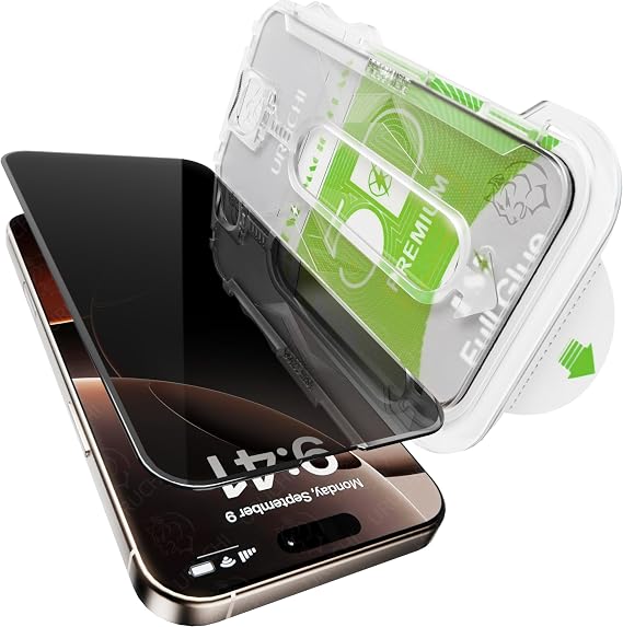 EPRO iPhone 14 Pro İle Uyumlu PREMIUM Gizlilik (Privacy) Ekran Koruyucu 45° Hayalet Görünüm, Kolay Kurulum Hizalama Aparatlı, Darbelere Karşı Ekstra Güçlü ve Toz Bırakmayan Temperli Cam