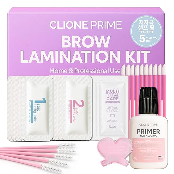 At Home Brow Lamination Kit - DIY Eyebrow Lamination Kit Professional Eye Brow Perm Kit Instant DIY Eyebrow Lift Kit for Fuller Thicker Brows Lasts For Upto 8 Weeks