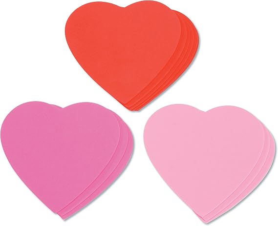 Darice Foam Shapes Embellishments, Hearts, 12-Pieces