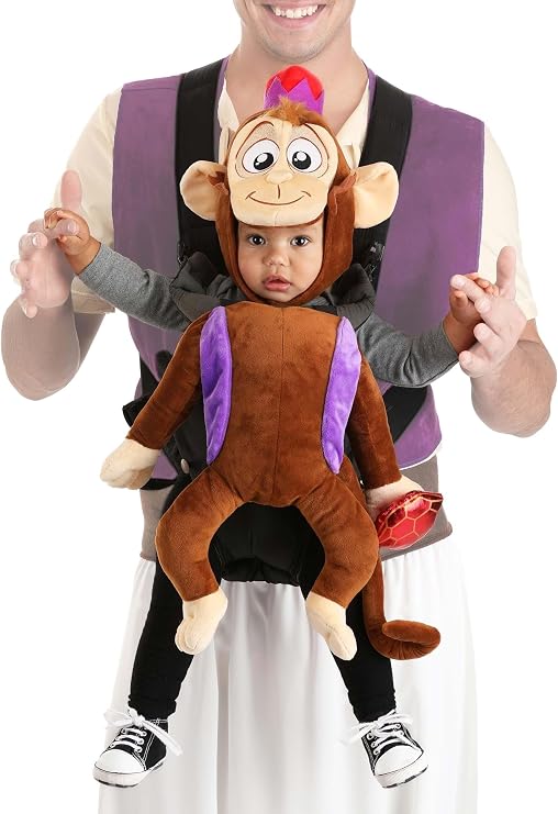 Disney Aladdin Abu Baby Carrier Cover Costume, Infant Halloween Costume Character
