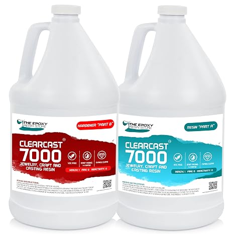 Casting Epoxy Resin, 2 Part epoxy Kit, Art, Small Clear Castings and Decorative Applications, 1 Gallon Kit