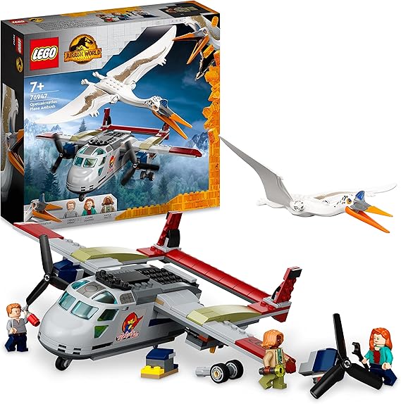LEGO® Jurassic World™ Quetzalcoatlus Uçak Pususu 76947-7 Yaş ve Üzeri Çocuklar için Oyuncak Yapım Seti (306 Parça)