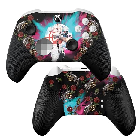 DreamController Harly Quiinn X-box Elite Controller Series 2 Core Limited Edition Custom Elite Core Controller for X-box One/Series X/S Made with Advanced HydroDip Paint Technology(Not Just a Skin)
