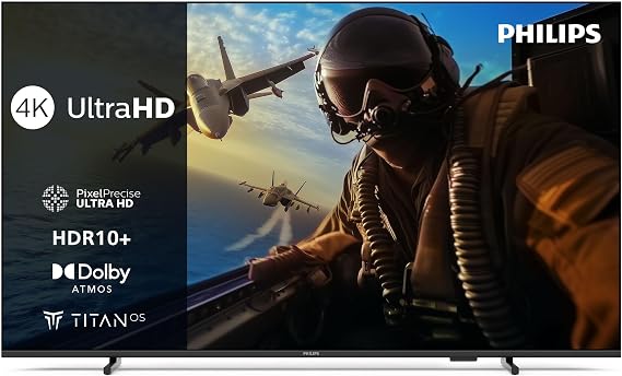 Philips 43PUS7000 4K LED Smart TV - 43 Inch Display with Pixel Precise, Ultra HD, Titan OS Platform and Dolby Atmos Sound, Works with Alexa and Google Voice Assistant [Energy Class E]