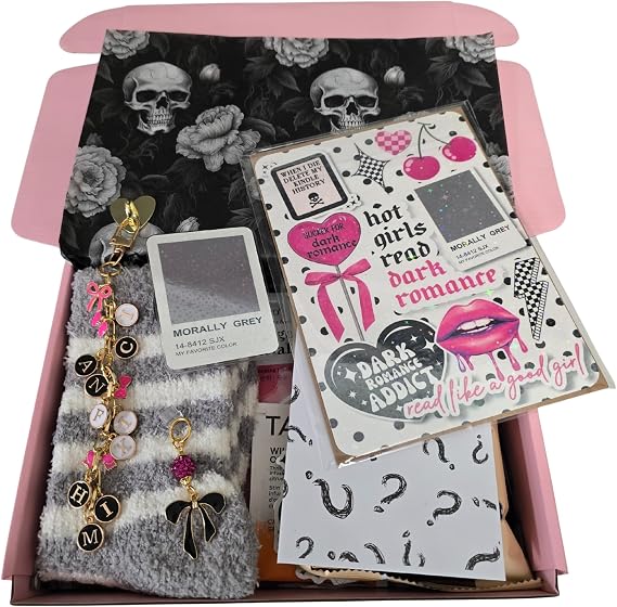 Blind Date with a Kindle Mystery Box | E-Reader Mystery Suprise Box | Blind Date with a Book Alternative | Insert, Magnetic Kindle Grip, Dust Plug Charm and More | Seasonal Boxes Available