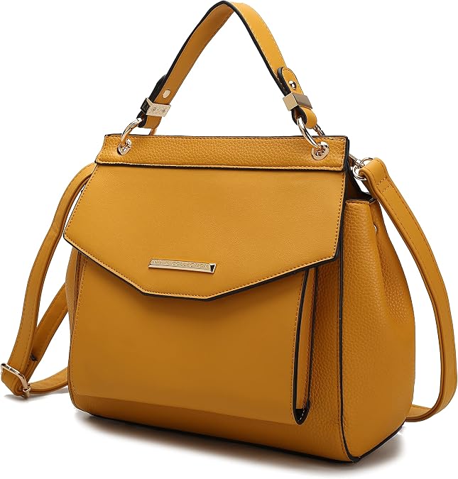 MKF Collection Satchel Convertible Handbag, Womens Backpack, Satchel & Crossbody 3-in-1 Top-Handle Purse by Mia k