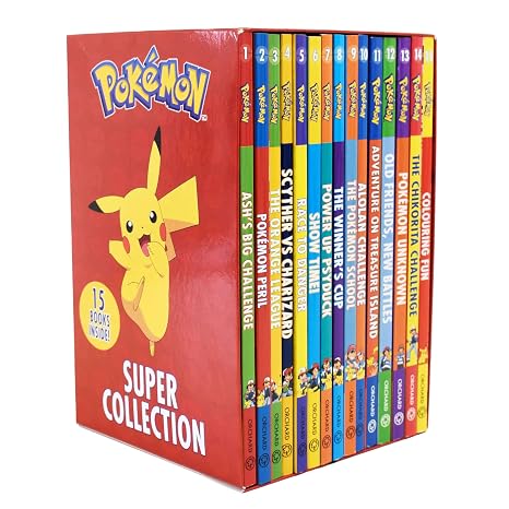 Pokemon Super Collection Series Books 1-15 Box Set