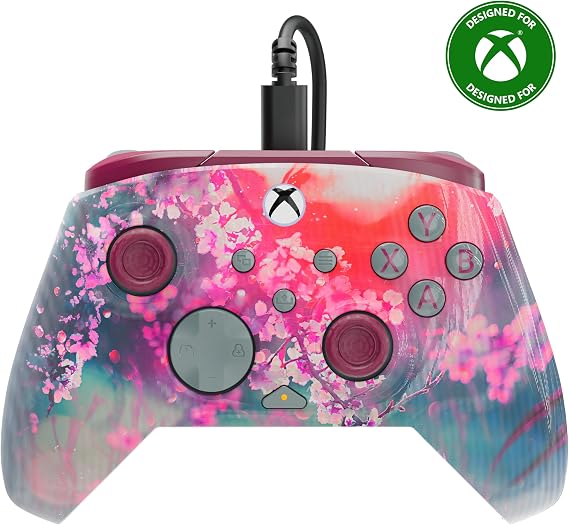Turtle Beach Rematch Advanced Kyoto Bloom Wired Gaming Controller for Xbox and PC – Lenticular, Multi-Design, Remappable Buttons, Hall-Effect Hair Triggers, 8ft Cable, Officially Licensed by Xbox