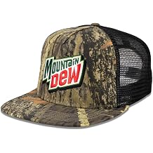 Mountain Dew Camo Flat Bill Adjustable Hat
