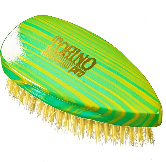 Torino Pro Wave Brush #242 - Medium Pointed Tay Palm - Extra Long Bristles - Perfect for use during brush sessions