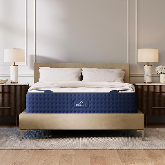 DreamCloud 12" Cal King Mattress, Luxury Gel Memory Foam, 1 Year Trial