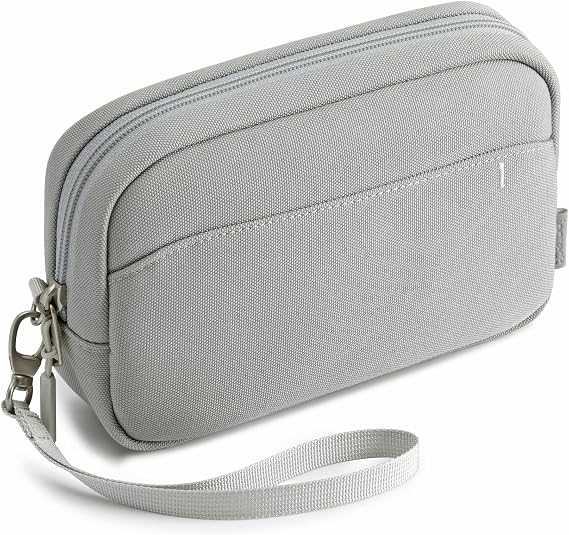 Inateck Electronics Organizer Travel Case, Water-resistant Cable Organizer Pouch, Multi-purpose Accessories Carry Case for Cord, Charger, Cables, Phone, USB Drive, Black, Small