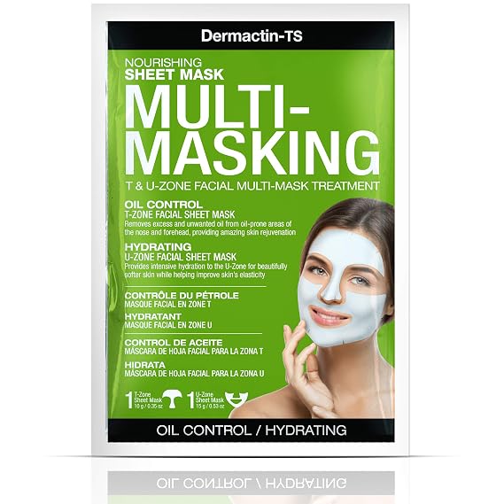 Dermactin-TS Multi Masking T&U Zone Facial Mask Treatment - Oil Control/Hydrating