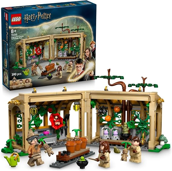 LEGO Harry Potter Hogwarts Castle: Herbology Lesson 3 LEGO Harry Potter Creative Toy Making Set Containing Mandrake Toy Plant for Girls and Boys 76445-8 Years and Over (390 Pieces)