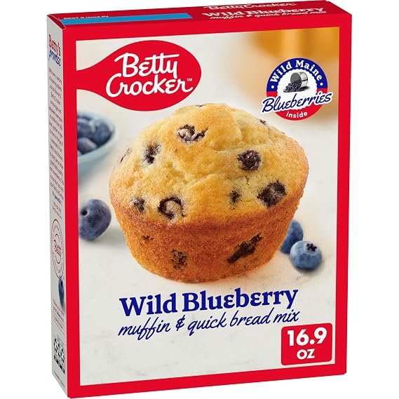 Betty Crocker Wild Blueberry Muffin & Quick Bread Mix, 16.9 oz