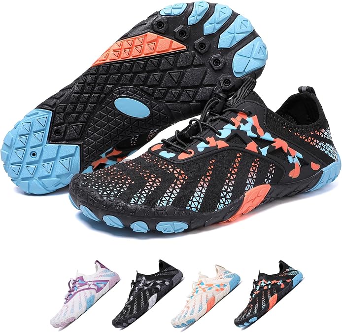 Hike Barefoot Shoes for Womens & Mens,Pro Footwear with Wide Toe Box & Non-Slip Barefoot Shoes Unisex,Athletic Outdoor Hiking Footwear,Water Shoes Running Shoes for Beach Aqua Swim Surf Hiking