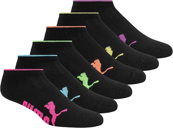 PUMA Women's 6 Pack Low Cut Socks