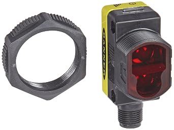 Banner QS30DQ World Beam Universal Sensor, Diffuse Sensing Mode, 5-pin Integral Euro-Style QD Connection, Infrared LED, 10-30 VDC Supply Voltage, Bipolar PNP and NPN Output, 1 m Sensing Range