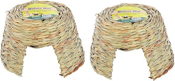 (2 Pack) Ware Nature Willow and Grass Pet Hut, Size Large
