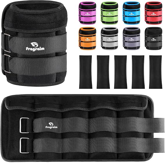 Adjustable Ankle Weights for Women Men 1-1.5/2/3/4/5/6/8/10 kg Pair