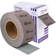 Ceramic Mesh 180 Grit Sandpaper Roll, 2-3/4" x 13 Yard, Hook and Loop Longboard Sandpaper - Ideal for Wood, Metal & Automotive Sanding, Dust-Free for Sanding Blocks