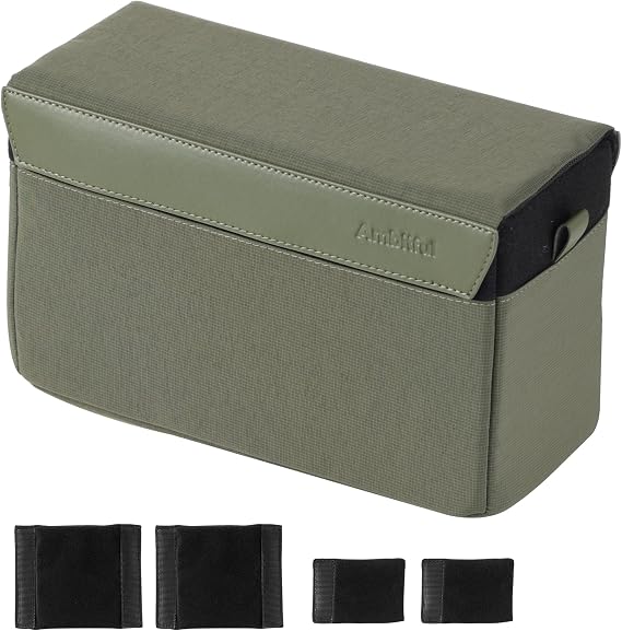 AMBITFUL D1 Cube Camera Insert Padded Organizer with Divider Green 5.2L