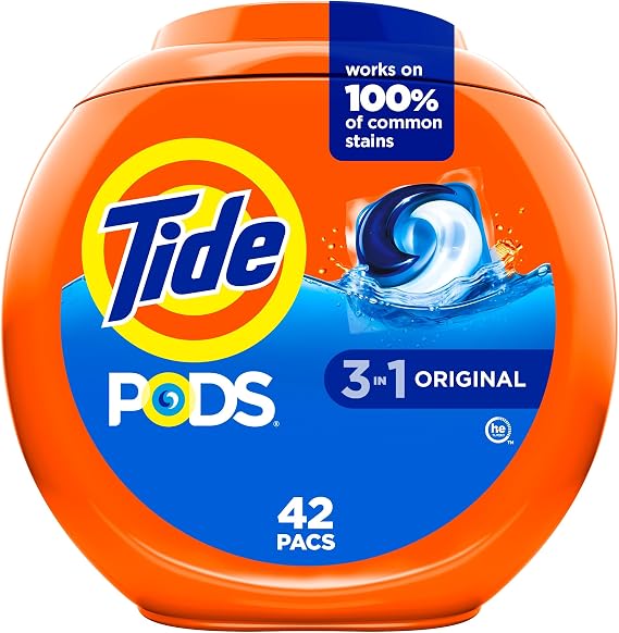 Tide Lot de 42 dosettes de lessive 3 en 1