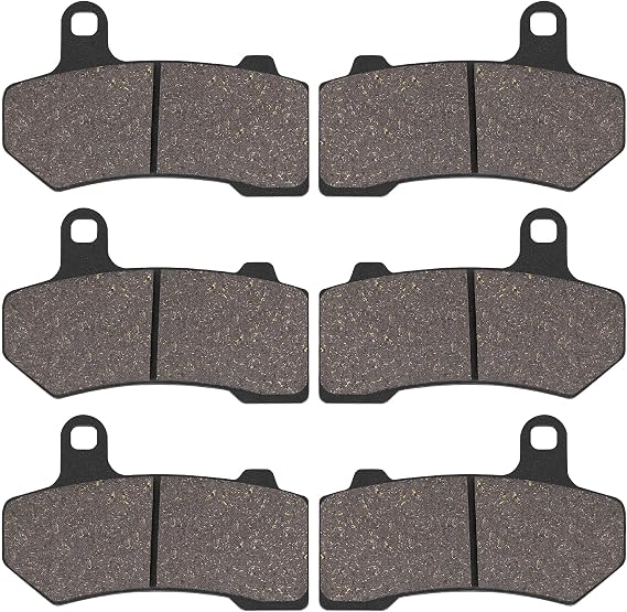 Front and Rear Brake Pads for Harley Davidson Road Glide 2008-2023 Road King 2008-2023 Street Glide 2008-2023 FLHTCU Ultra Classic Electra Glide 2008-2023 V-Rod Night Rod Special