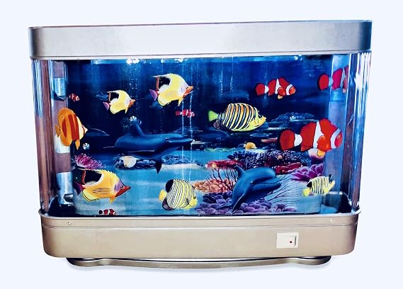 Lightahead Artificial Tropical Fish Dolphin Aquarium Decorative Lamp Virtual Ocean in Motion (Marine Life B)