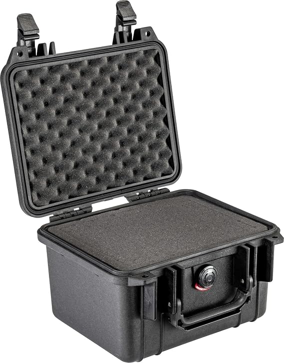 Pelican 1300 Case | Watertight copolymer shell with foam and purge valve for cameras, electronics and lenses