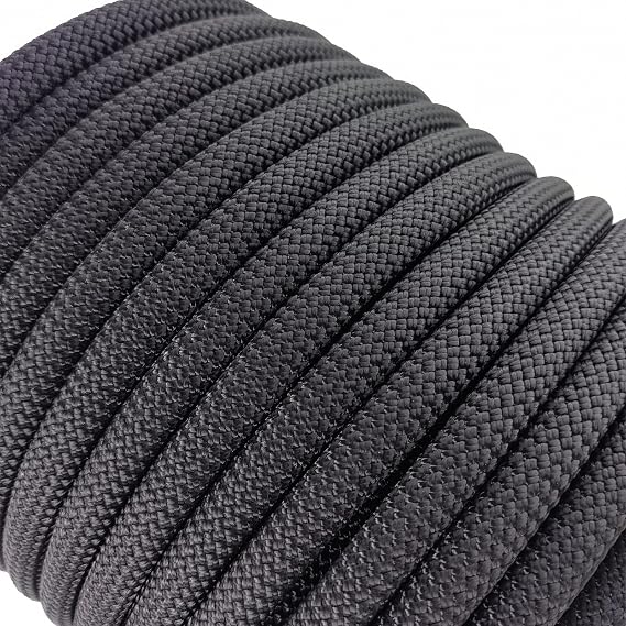 Ritafc Climbe Static Rope UIAA Rappelling Rope 11mm 200FT Static Line Nylon Kern Mantle Rope for Mountain Tree Climbe, Hauling, Rescue Equipment