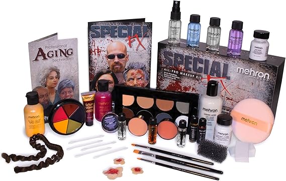 Mehron Makeup Special FX All-Pro Makeup Kit | Complete Professional Stage Kit | Special Effects for Theatre, Halloween, Cosplay | Made in the USA