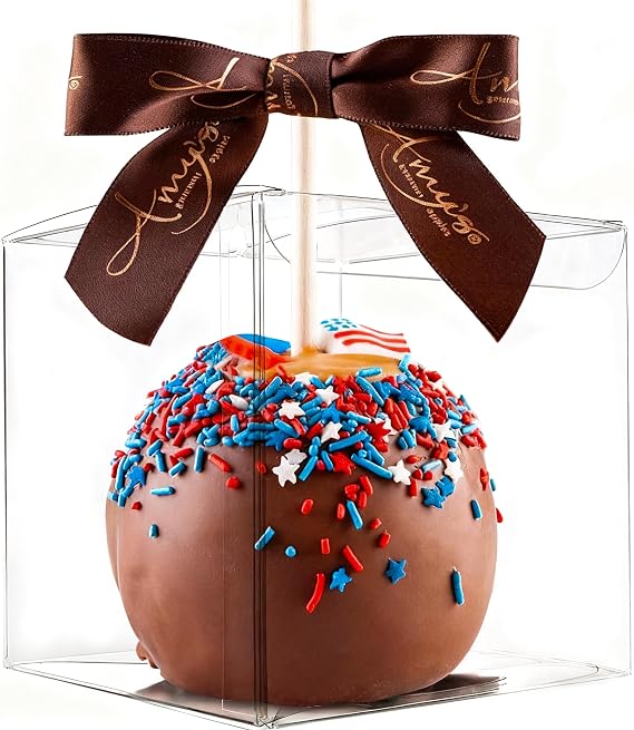 XP-ART 30Pack Candy Apple Boxes 4''X4''X4'' Caramel Apple Plastic Gift Box