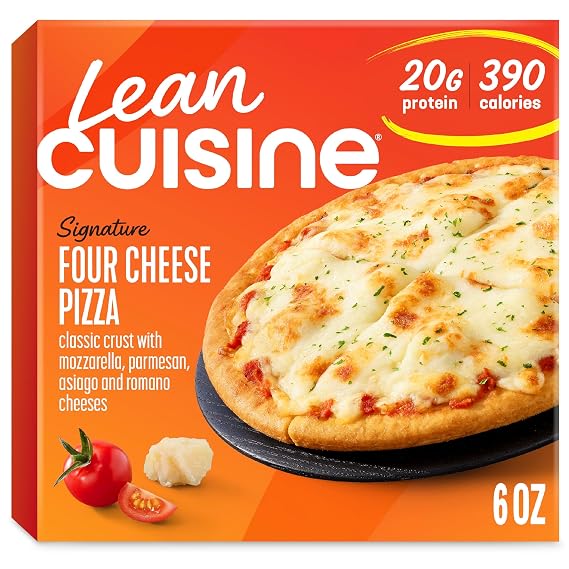 Lean Cuisine Signature Four Cheese Pizza, Personal Pizza, Frozen Meals 6 oz