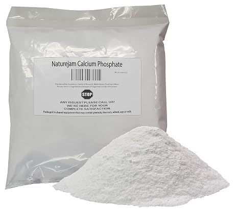 Naturejam Calcium Phosphate 1 Pound-Food Grade-Mixture of monocalcium Phosphate and Calcium Acid Pyrophosphate