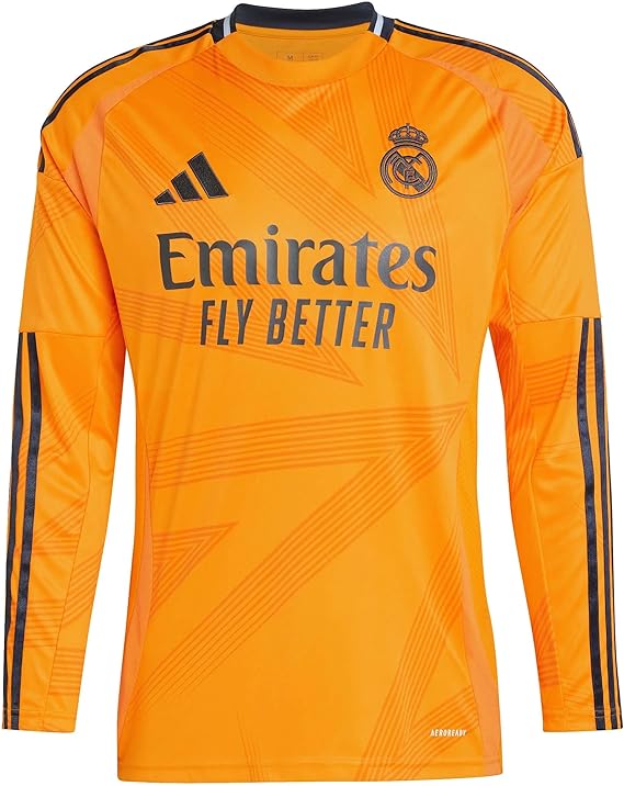 adidas Real Madrid Men’s Long Sleeve Stadium Away Jersey 2024/25