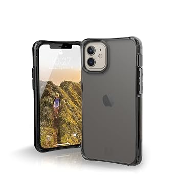 URBAN ARMOR GEAR [U] by UAG Designed for iPhone 12 Mini 5G [5.4-inch Screen] Case Mouve Rugged Lightweight Slim Shockproof Transparent Protective Phone Cover, Matte Ash