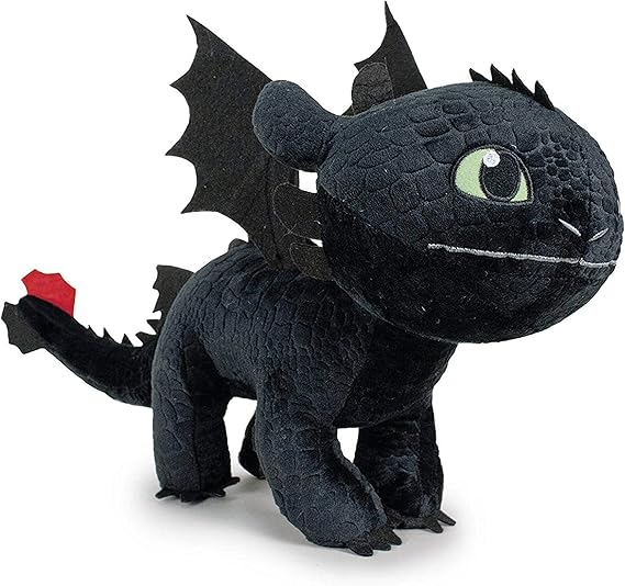 HTTYD How to Train Your Dragon - Dragons - Plush Figure Cuddly Toy Dragon Toothless 11 Inches / 30 cm - 76001661-1