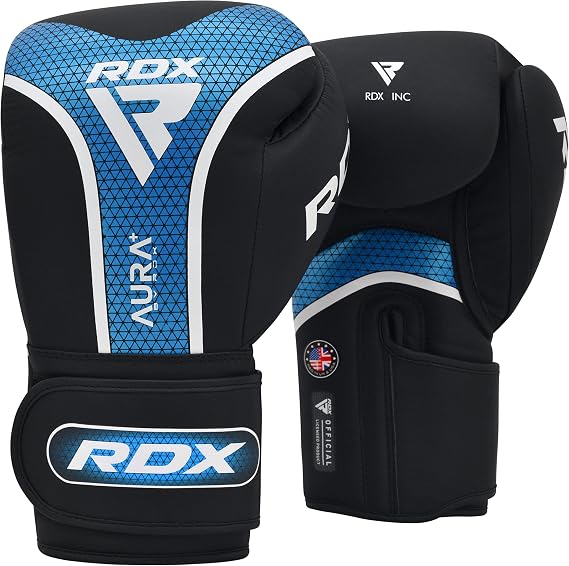 RDX Boxing Gloves Men Women, Pro Training Sparring Mitts, Muay Thai MMA Kickboxing, Adult Heavy Punching Bag Gloves, Focus Pad Workout, Ventilated Palm Padded Wrist Support