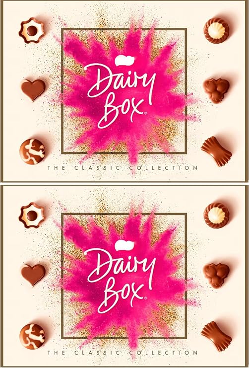 2x 160g Dairy Box Milk Chocolate Selection | Irresistible Assortment of Fine Milk Chocolates – Bundled by GetInStyle Shop