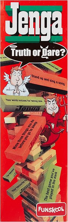 Funskool Jenga Truth Or Dare Red